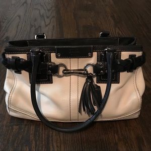 Coach Large Hampton with Braided Belt and Tassle